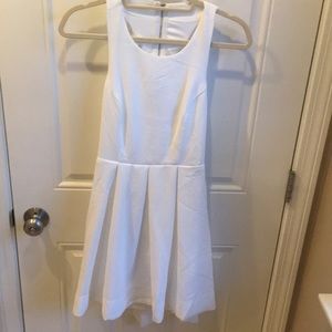 White open back dress